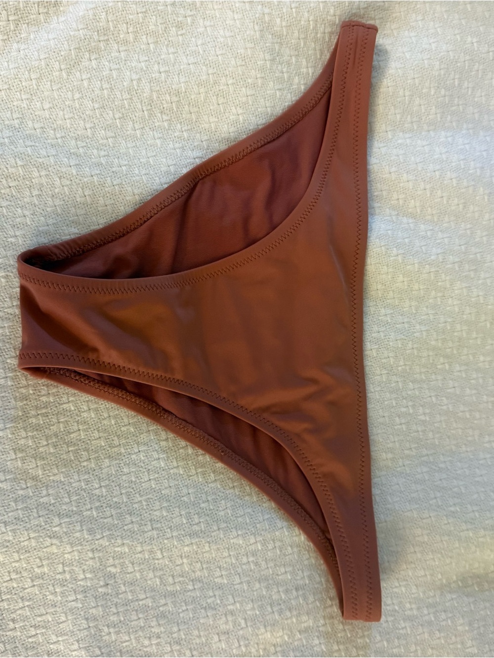 aerie High-Cut Bikini Bottom in Rust